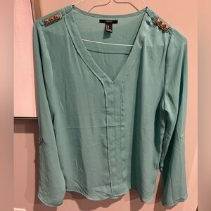 Elegant Teal Blouse
